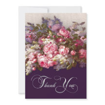 Cuadros florales Gracias Tarjeta De Aniversario Bo