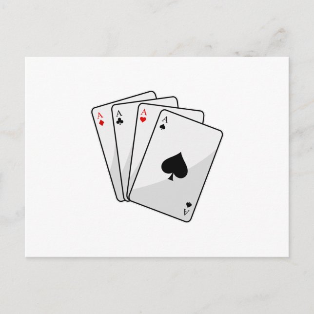 Cuadrupletas Tarjetas de póquer Aces (Anverso)