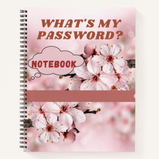 ¿Cuál es mi contraseña? Cuaderno de espiral de 8.5