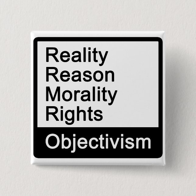 ¿Cuál es Objectivism? Botón (Anverso)