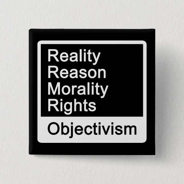 ¿Cuál es Objectivism? Botón (Anverso)