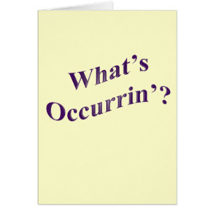 Cuál es Occurrin'?