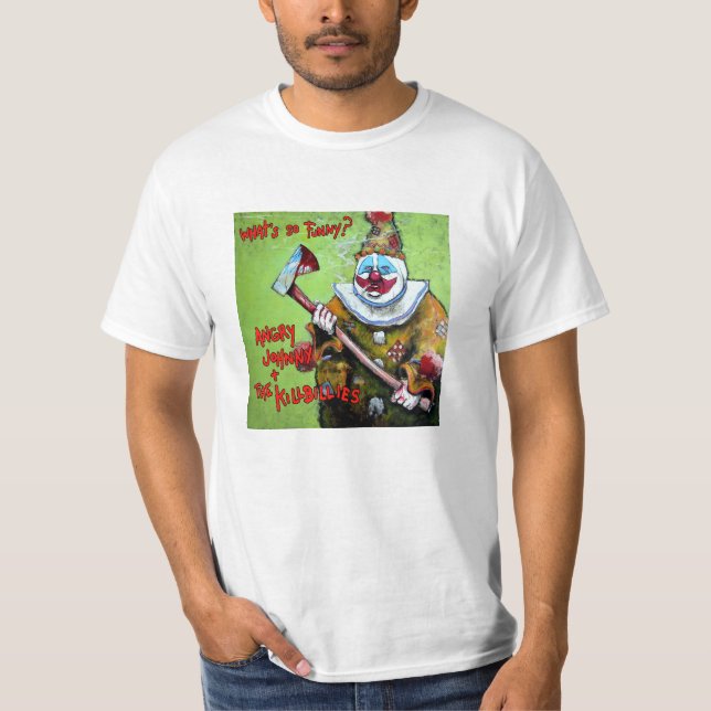"Cuál es tan divertido?" Camiseta (Anverso)
