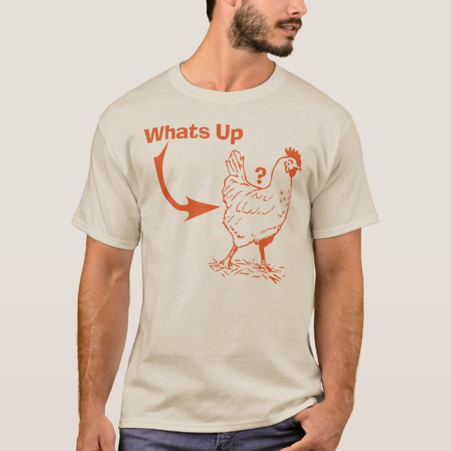 cuál está encima de camiseta del extremo del pollo (Anverso)