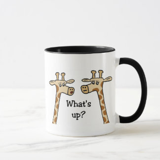 ¿Cuál está para arriba? Taza de la jirafa