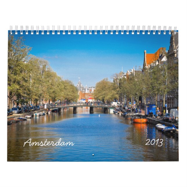Cualquie calendario de pared de Amsterdam del año (Tapa)
