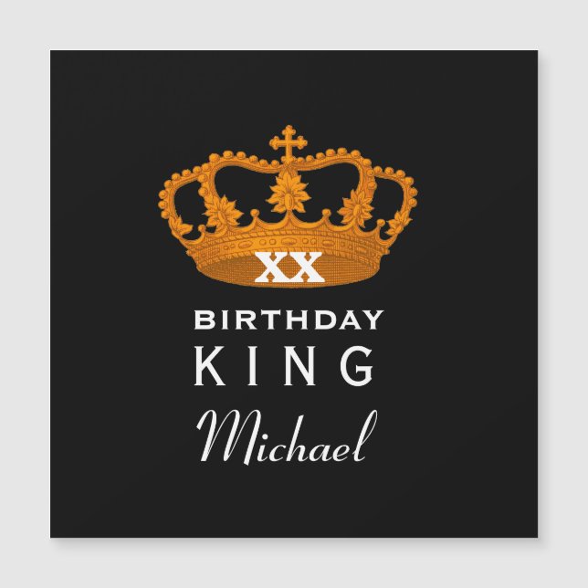 Cualquie REY del cumpleaños del año con la corona (Anverso)