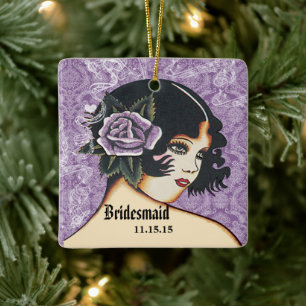 Cualquier adorno navideño de Navidad de Boda de co