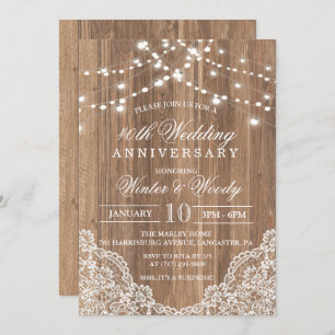 CUALQUIER AÑO - Boda Aniversario Invitación a la M