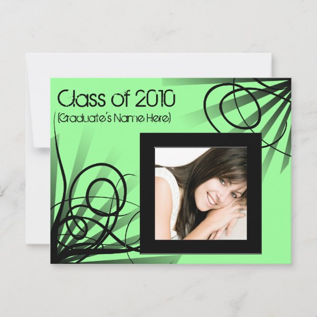 Cualquier año ~ Invitación a graduación/Fiesta de  (Anverso)