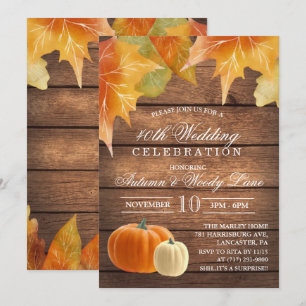 CUALQUIER AÑO - Invitación de Aniversario de Boda 