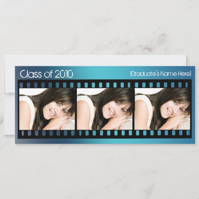 Cualquier año ~ Invitación de graduación de pelícu (Anverso)