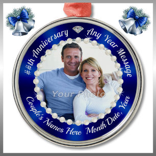 CUALQUIER AÑO, Ornamentos de Aniversario Personali