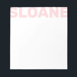 Cualquier Bloc de notas personalizado de nombre de<br><div class="desc">PreppyPrint.com - Añade tu toque personalizado a este bloc de notas. Haga clic en "personalizar" y luego en "personalizar" para cambiar el color y el tamaño del tipo de letra para ajustar la apariencia correcta de su nombre. Trasladar este diseño a los productos de tu elección. Visita mi tienda de...</div>