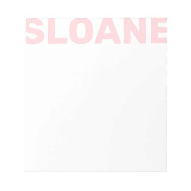 Cualquier Bloc de notas personalizado de nombre de (Frente)