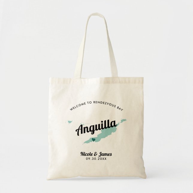 Cualquier bolsa de bienvenida de Boda de Anguila d (Frente)