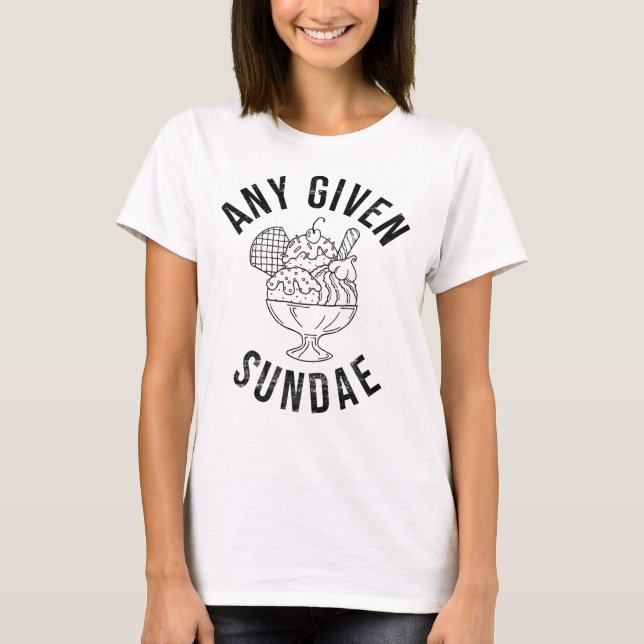 Cualquier Camiseta Grahic Sundae Dada (Anverso)