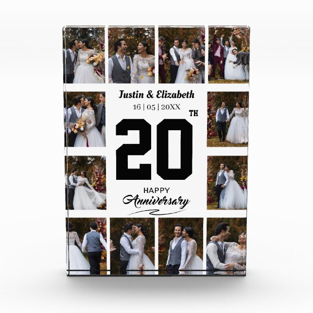 Cualquier Collage de fotos de 12 años feliz (Anverso)