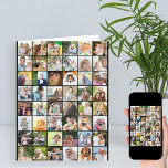 Cualquier Collage de fotos de edad 49 Foto Tarjeta<br><div class="desc">Plantilla de fotos tarjeta de gran cumpleaños que contiene hasta 49 fotos diferentes y también puede personalizar el mensaje dentro de La plantilla de fotos está lista para que agregue sus imágenes trabajando de izquierda a derecha en filas de arriba a abajo, que se muestran en formato cuadrado. Por último,...</div>