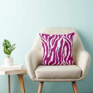 Cualquier color con almohada de diseño de cebra bl
