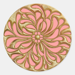 Cualquier color con sello de diseño dorado