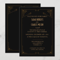 CUALQUIER COLOR - Gran Invitación Gatsby Art Deco