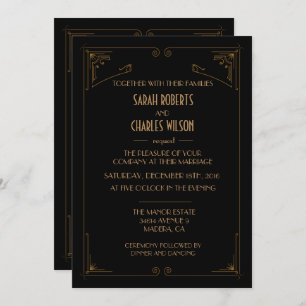 CUALQUIER COLOR - Gran Invitación Gatsby Art Deco