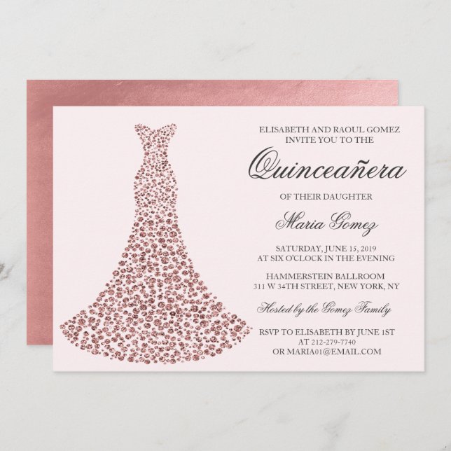 CUALQUIER COLOR - Invitación al cumpleaños de Quin (Anverso / Reverso)