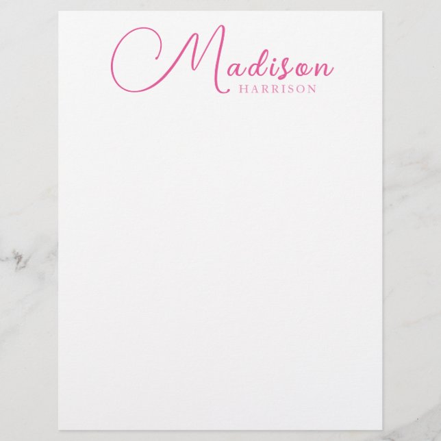 Cualquier color - Papel de la cabecera de la letra (Anverso)