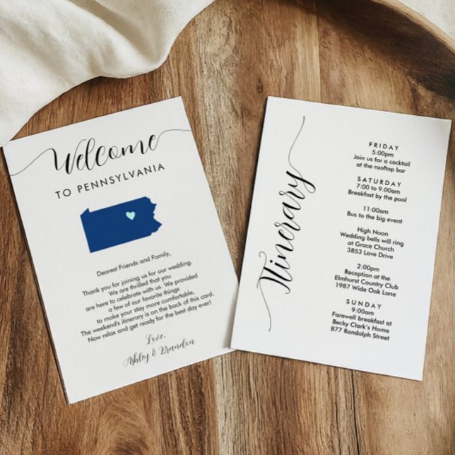 Cualquier color Pennsylvania Boda Bienvenido a Iti (Subido por el creador)