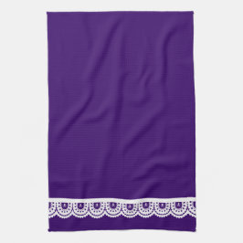 ¡CUALQUIER COLOR! Toalla de té de encaje de cráneo