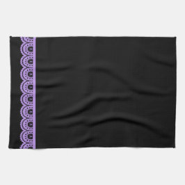 ¡CUALQUIER COLOR! Toalla de té de lace de cráneo