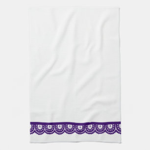¡CUALQUIER COLOR! Toalla de té de lace de cráneo
