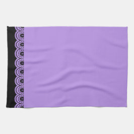 ¡CUALQUIER COLOR! Toalla de té de lace de cráneo