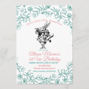 CUALQUIER EDAD - Alicia en la invitación al cumple