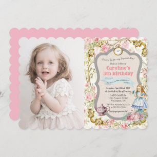 CUALQUIER EDAD - Alicia en la invitación al cumple