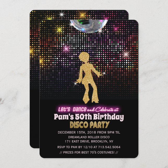 CUALQUIER EDAD - Disco Invitación a la fiesta de c (Anverso / Reverso)