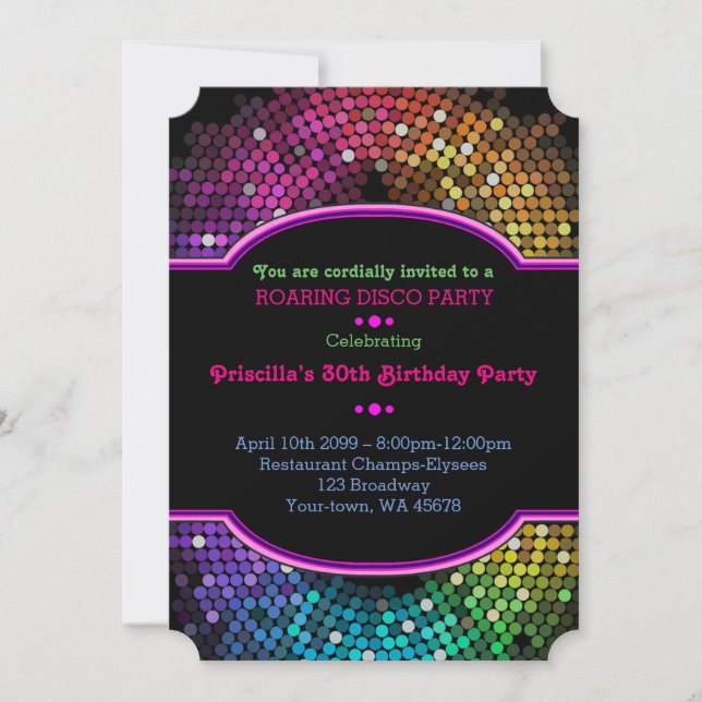 - cualquier edad, fiesta de la invitación del (Anverso)