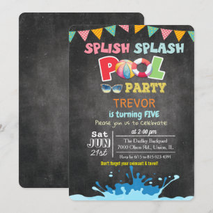 CUALQUIER EDAD - Invitación a la Fiesta de Piscina