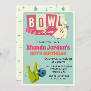 CUALQUIER EDAD - Invitación al cumpleaños de bolos