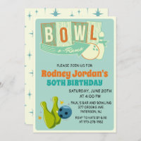 CUALQUIER EDAD - Invitación al cumpleaños de bolos