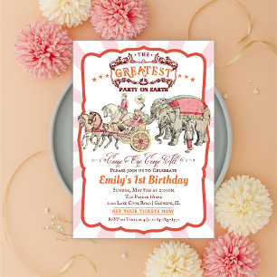 CUALQUIER EDAD - Invitación al cumpleaños de Circo