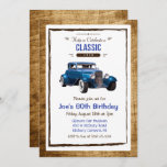 CUALQUIER EDAD - Invitación al cumpleaños de la co<br><div class="desc">Invitación de cumpleaños a la Vieja Retro de Automóvil Clásico</div>