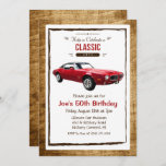 CUALQUIER EDAD - Invitación al cumpleaños de la co<br><div class="desc">Clásico Coche 1971 Firebird Muscle Car Retro Vintage Invitación a cumpleaños</div>