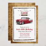 CUALQUIER EDAD - Invitación al cumpleaños de la co<br><div class="desc">Invitación de cumpleaños a la Vieja Retro de Automóvil Clásico</div>