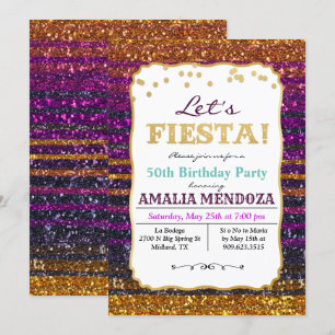 CUALQUIER EDAD - Invitación al Purpurina de cumple