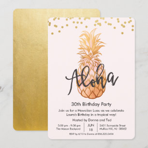 CUALQUIER EDAD - Invitación de Cumpleaños a Fiesta