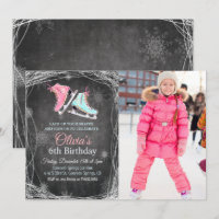 CUALQUIER EDAD - Invitación de cumpleaños de patin