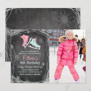 CUALQUIER EDAD - Invitación de cumpleaños de patin