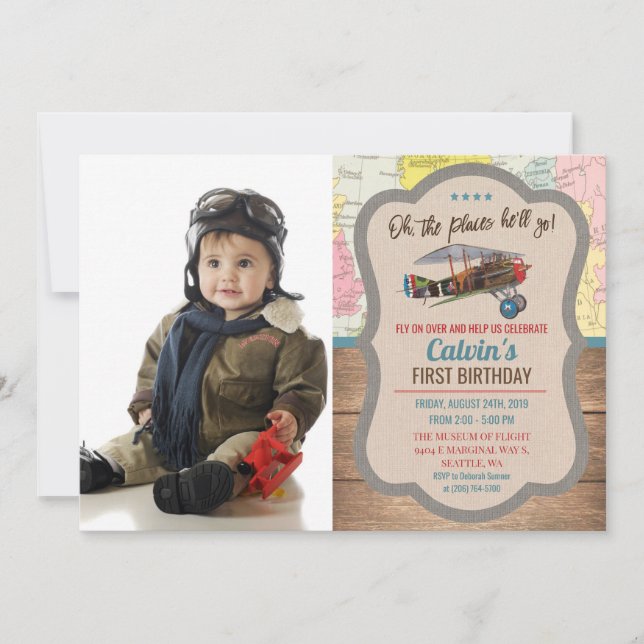 CUALQUIER EDAD - Invitación de cumpleaños del niño (Anverso)